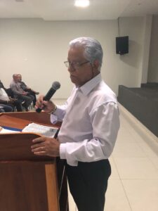 Bispo Wilson Ribeiro, pregando na abertura do Encontro de Líderes